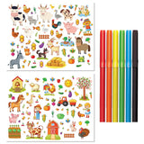 Kaleidoscope Farm Colouring Set with Lap Desk