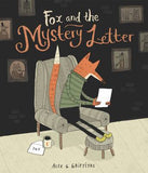 Book cover of 'Fox and the Mystery Letter' with a fox sitting in a chair reading a letter.