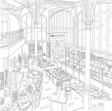 A World of Cozy Bookstores - Chrissy Lau Adult Colouring Book