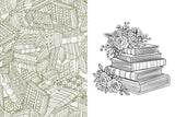 Books, Tomes & Folios Sticker, Colour & Activity Book