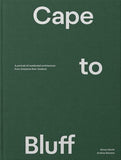 Book cover with 'Cape to Bluff' text on a green background