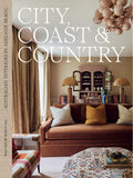 Book cover of 'City, Coast & Country' with a living room scene and interior design elements.