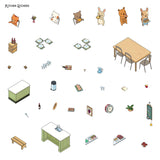 Cozy Stickers: My Little Cozy Home 5 scenes to create with 800 mini stickers - Alain Boyer
