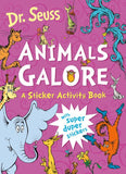 Sticker book with elephant and Dr Seuss characters