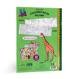 eeBoo Fold-Out Coloring Book - Wild Things