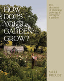 Book cover of 'How Does Your Garden Grow?' with a garden scene and text.