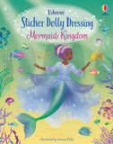 Cover of 'Sticker Dolly Dressing Mermaid Kingdom' featuring an illustrated mermaid character in a blue dress with a underwater scene in the background.