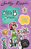 Book cover of 'Billie B Brown Super Cool!' with a purple background and colorful illustrations.