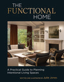 Book cover of 'The Functional Home' with a living room scene and author's name.