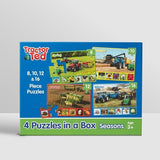 Tractor Ted: Seasons - 4 puzzles in a box (8, 10, 12 & 16 piece puzzles)