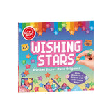 Book titled 'Wishing Stars & Other Super-Cute Origami' by Klutz Press with colorful star designs on a white background.